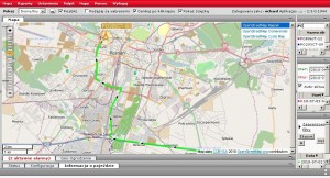 Trasa przejazdu auta z GPS - dokładna