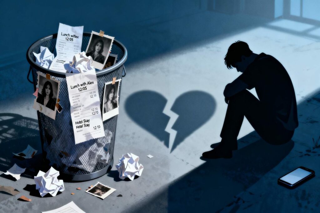 Ślady zdrady tkwią w śmieciach