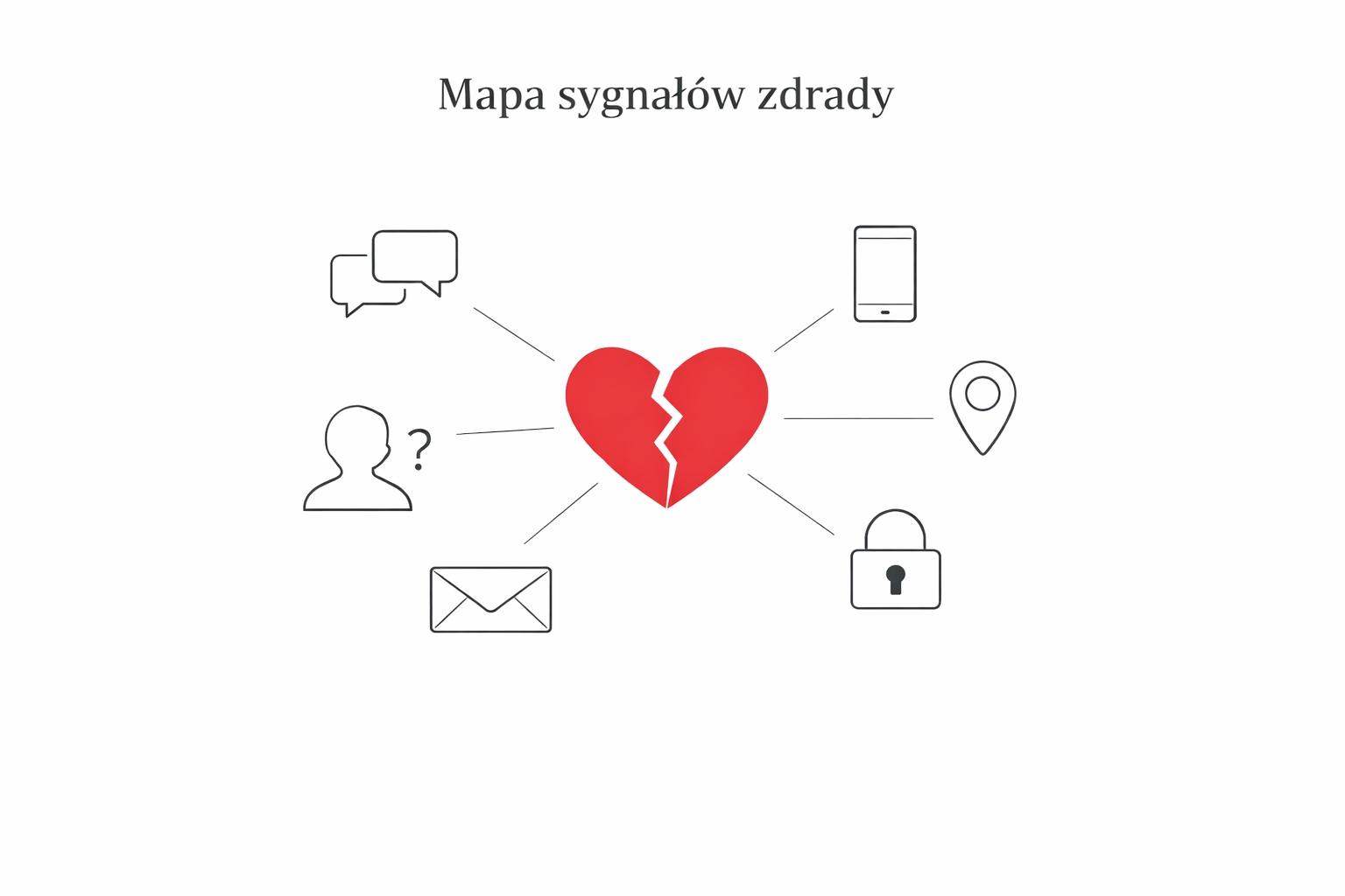 Mapa sygnałów zdrady